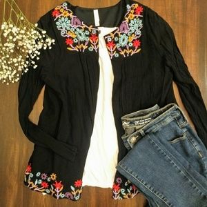 Embroidered Swing Jacket